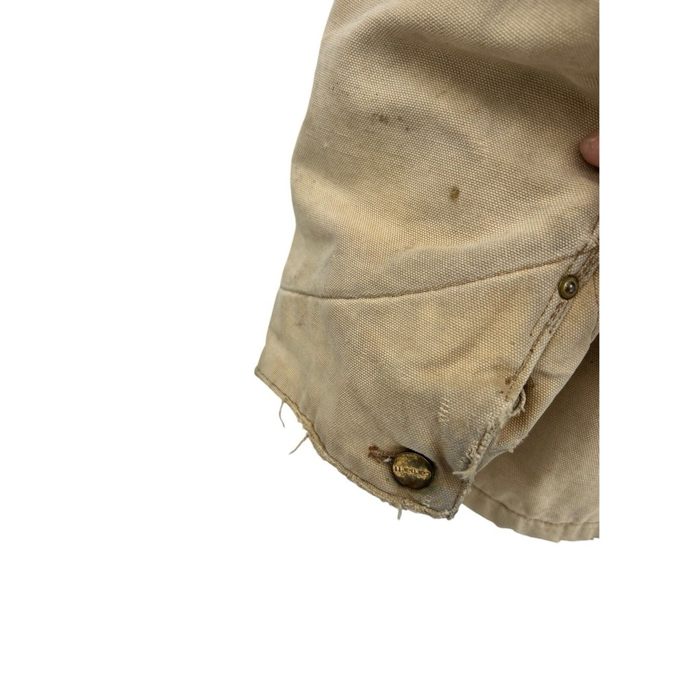 VTG CARHARTT Size XL? 80's USA Made Men's Blanket Lined Chore Coat Jacket FLAWS - Picture 5 of 8